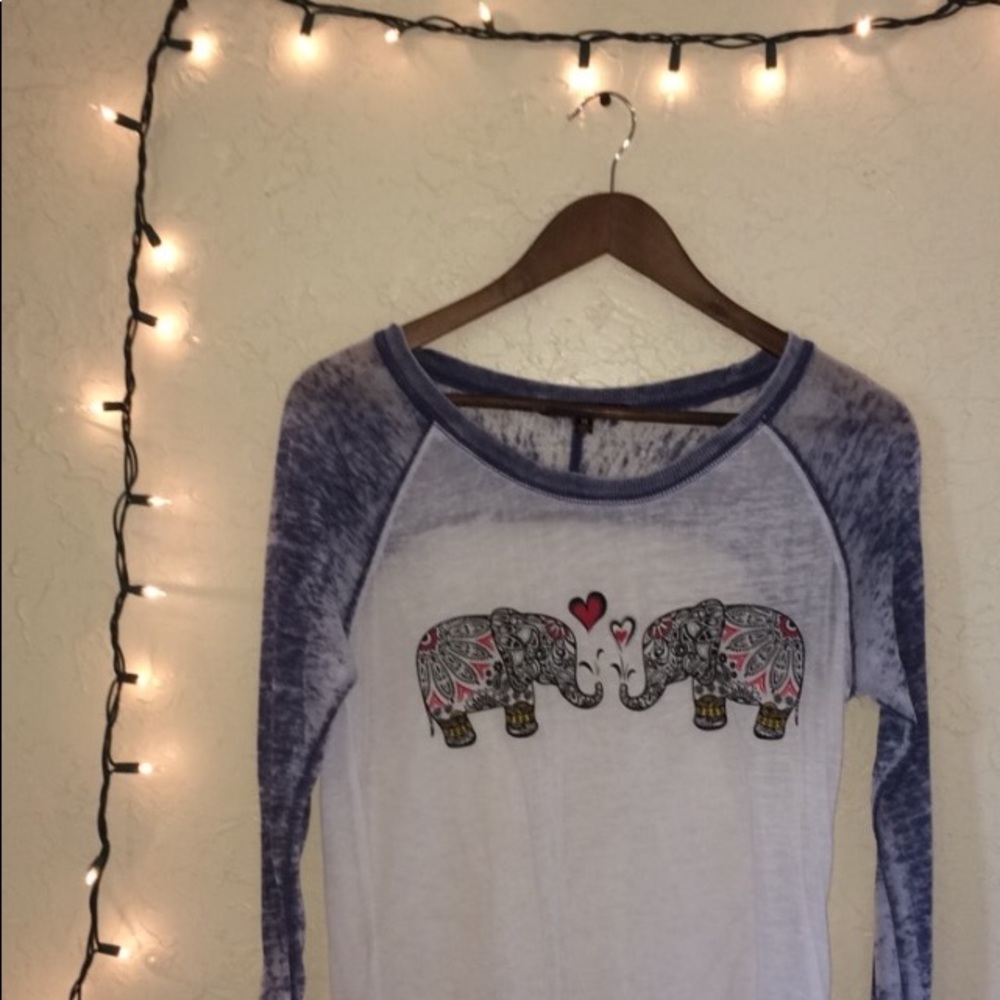 long sleeve elephant shirt
